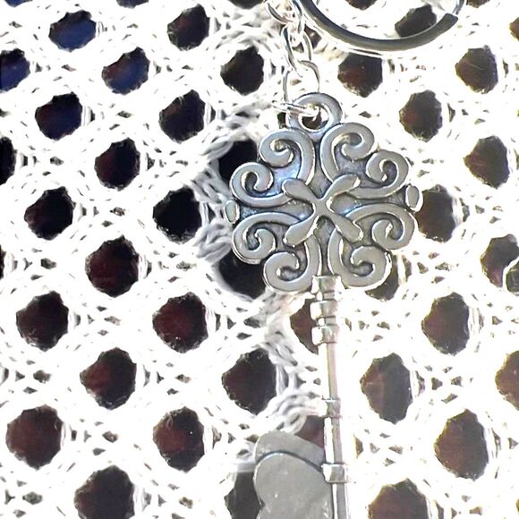 Evil Eye Key Purse Charm Keychain - NEW - Picture 4 of 5